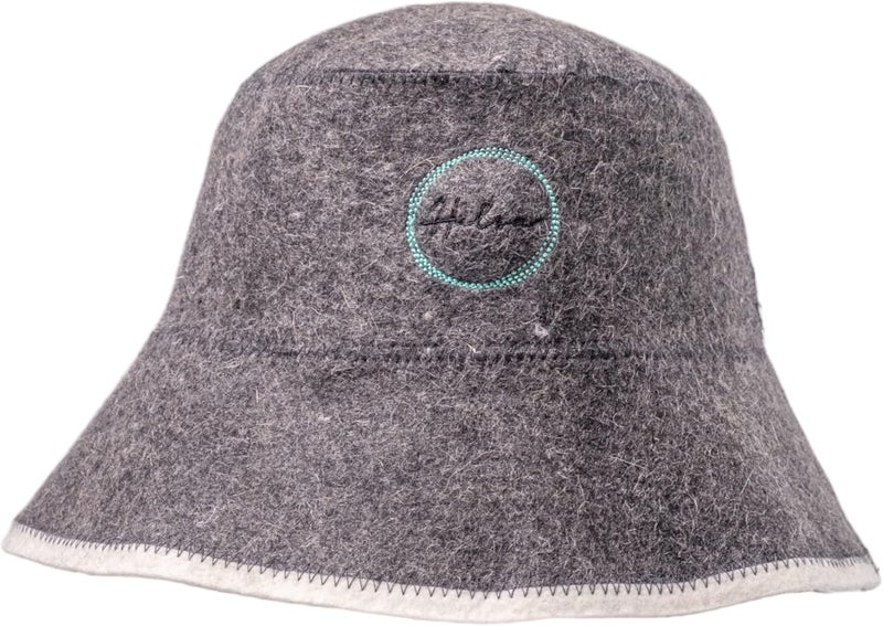 Halsa Sauna Hat, Natural Wool Sauna Cap for Men and Women, Eco-Friendly Insulating Headgear for Spa, Steam Room, Banya, Bathhouse, Comfortable, Breathable, Handmade, One Size Fits All - Image 1